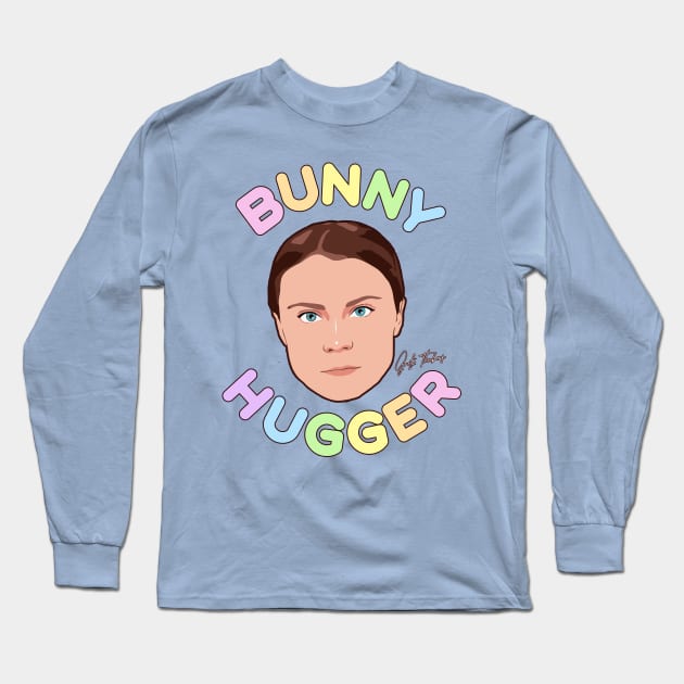 Bunny Hugger // Greta Thunberg Profile Alias Tribute Long Sleeve T-Shirt by darklordpug